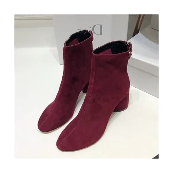Dior 2019 Ladies Suede Middle Heel Boots - 디올 2019… - 1