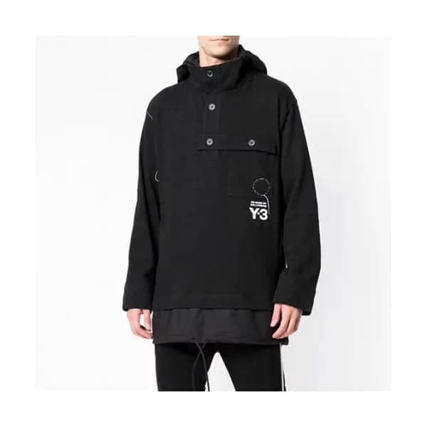 [요지야마모토]Y-3 2019 Mens Logo Street Cotton HoodT - 요… - 1
