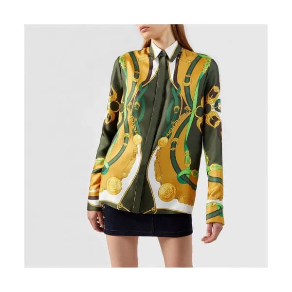 Versace Womens Luxury Silk Shirts - 베르사체 여성 럭셔리 실크… - 1