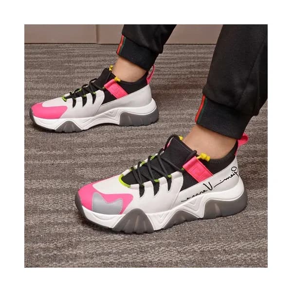 Versace 2020 Mens Leather Sneakers - 베르사체 2020 남성용… - 1