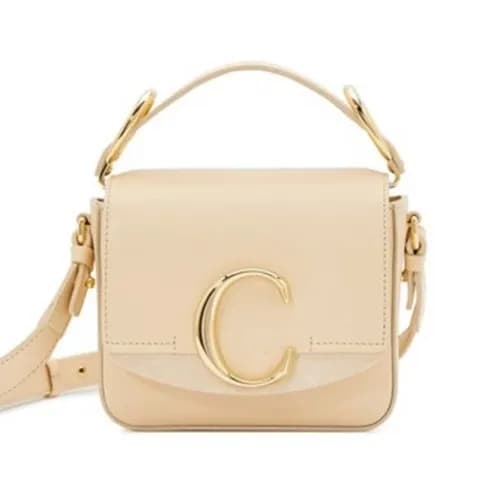 Chole 2020 C Leather Tote Shoulder Bag, 16.5cm - … - 1