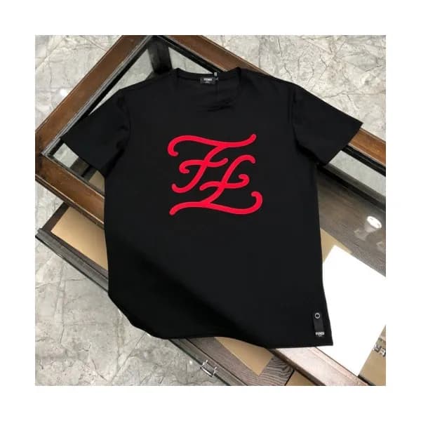 [펜디]Fendi 2020 Mens Logo Casual Silket Short Sleev… - 1