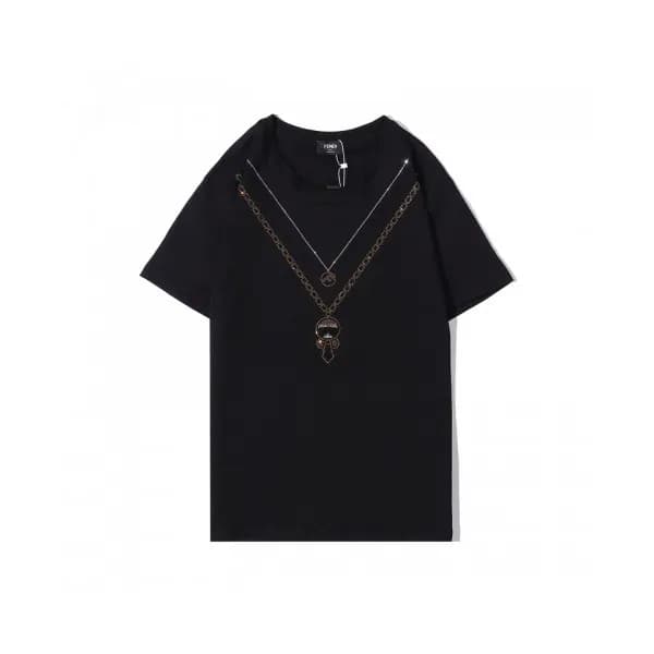 [펜디]Fendi 2020 Mens Logo Casual Short Sleeved Tshi… - 1