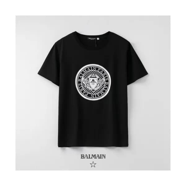 [발망]Balmain 2020 Mens Logo Cotton Short Sleeved Ts… - 1
