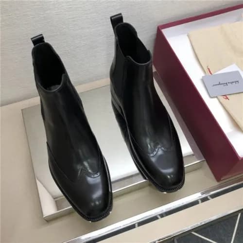 Salvatore Ferragamo 2020 Men's Leather Ankle B… - 1