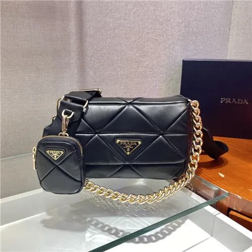 [프라다]Prada 2021 Women's Leather Shoulder Bag,2… - 1