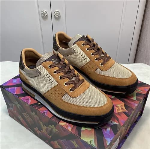 Louis Vuitton 2021 Men's Leather Sneakers - 루이… - 1