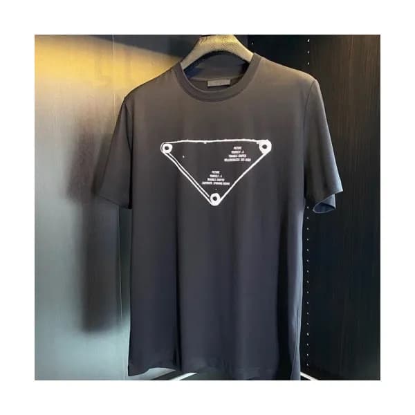 [프라다]Prada 2021 Mm/Wm Basic Logo Short Sleeved Tsh… - 1