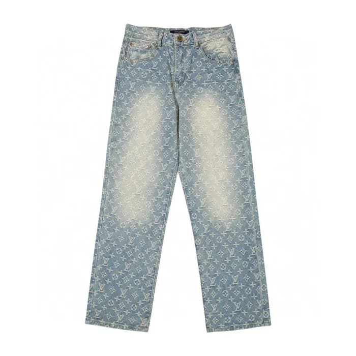 Louis vuitton Mens Monogram Casual Pants Blue - 루… - 1