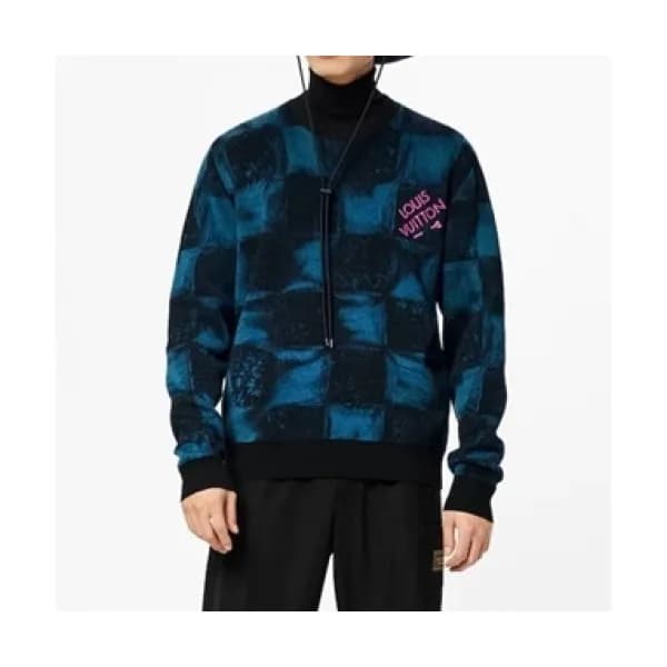 Louis vuitton Mens Casual Wool Sweaters Blue - 루이… - 1
