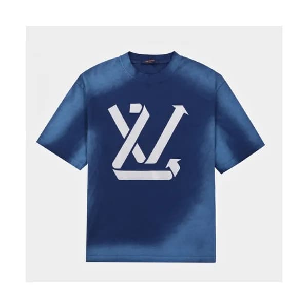 Louis vuitton Mm/Wm Logo Short Sleeved Tshirts Bl… - 1
