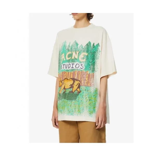 Acne Studios Mm/Wm Logo Cotton Short Sleeved Tshi… - 1
