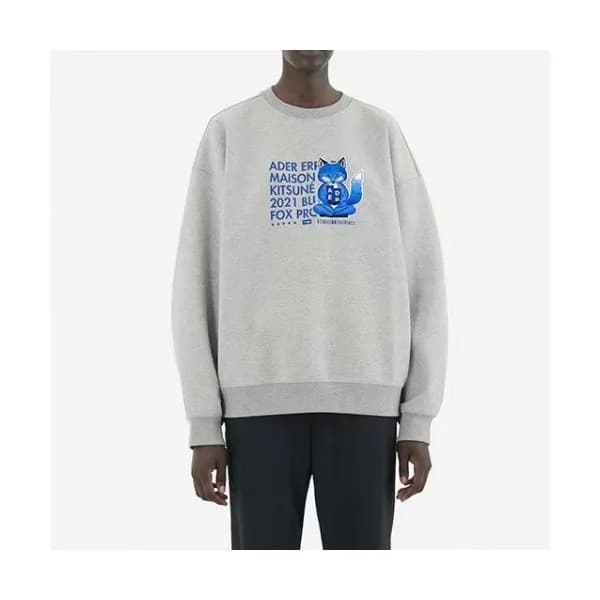 ADER Unisex Minimal Cotton Tshirts Gray - ADER 남… - 1