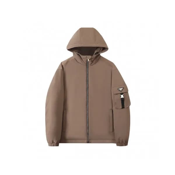 Prada Mens Logo Casual Jackets Camel - 프라다 2021 남… - 1