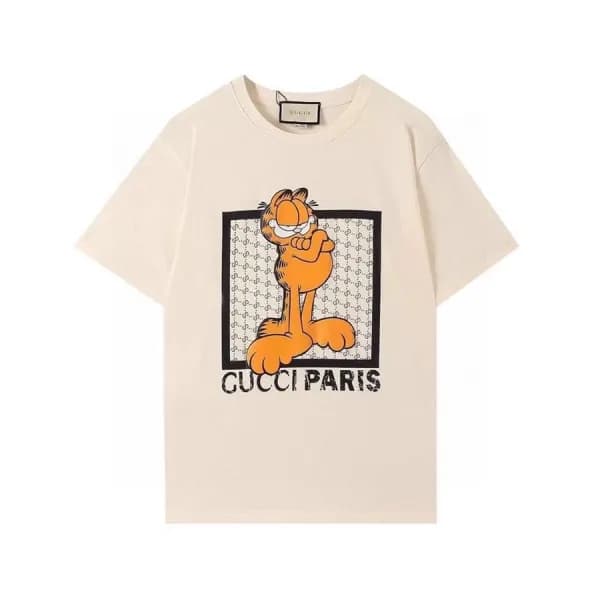구찌 남성 크루넥 아이보리 반팔티 - Mens Ivory Tshirts - guc04707… - 1