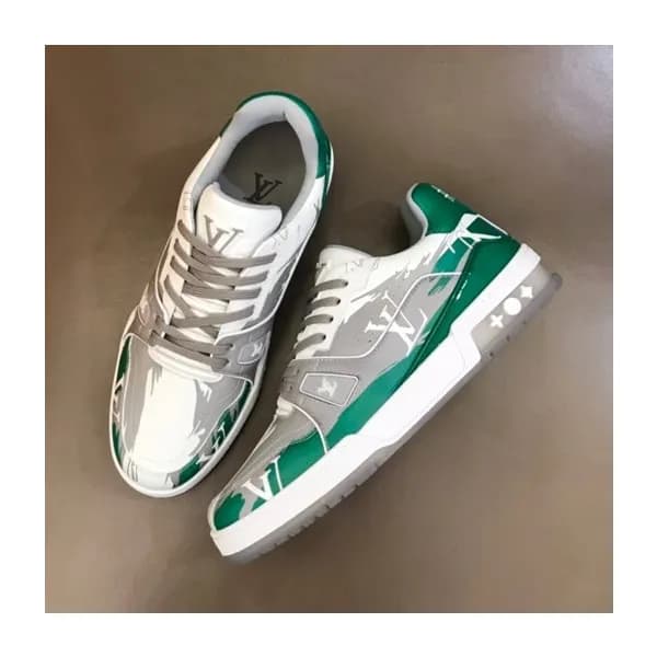 루이비통 남성 Trainer 그레이 스니커즈 - Mens Gray Sneakers - lo…