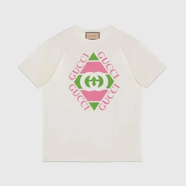구찌 남/녀 화이트 크루넥 반팔티 - Gucci Unisex White Tshirts - … - 1