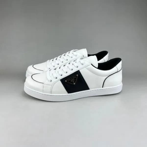 프라다 남성 화이트 스니커즈 - Prada Mens White Sneakers - pr04… - 1