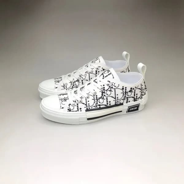 디올 남/녀 화이트 스니커즈 - Dior Unisex White Sneakers - di4… - 1