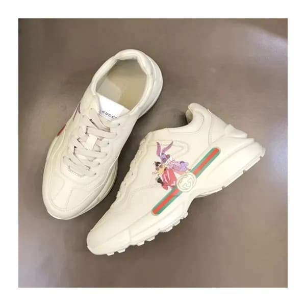 구찌 남/녀 아이보리 라이톤 - Gucci Unisex Ivory Sneakers - gu… - 1