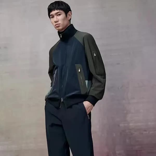 에르메스 남성 네이비/블랙 자켓 - Hermes Mens Navy/Black Jacket… - 1