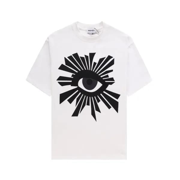 겐조 남/녀 화이트 크루넥 반팔티 - Kenzo Unisex White Tshirts - … - 1