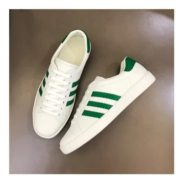 구찌 남/녀 화이트 스니커즈 - Gucci Unisex White Sneakers- gu5… - 1