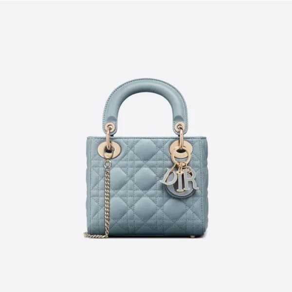 디올 여성 블루 레이디백 - Dior Womens Blue Lady Bag - di409x - 1