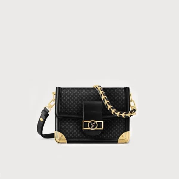 루이비통 여성 블랙 도핀백 - Louis vuitton Womens Black Cross … - 1