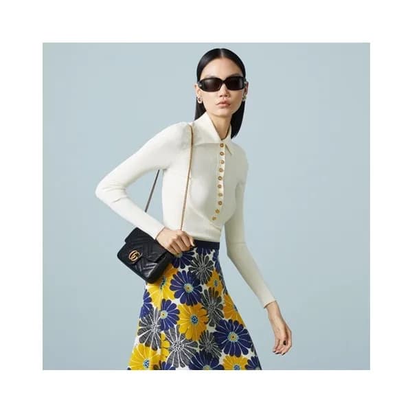 구찌 여성 블랙 GG 마몬트 - Gucci Womens Black GG Marmont - … - 1