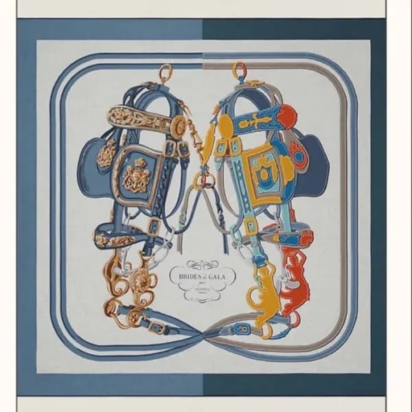 에르메스 여성 블루 스카프 - Hermes Womens Blue Scarf - he487x - 1
