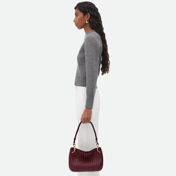 보테가베네타 여성 버건디 클릭커 포리지 - Bottega Veneta Womens Burg… - 1
