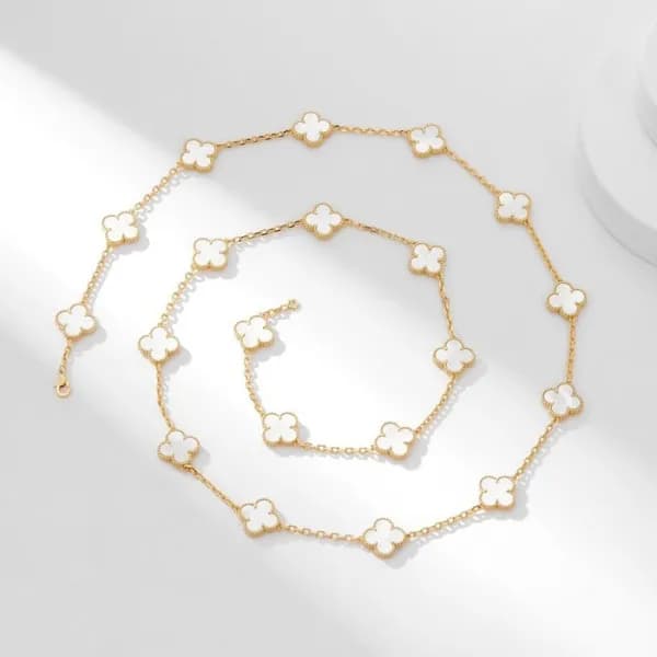 반클리프 아펠 여성 화이트 목걸이 - Van Cleef & Arpels Womens Whi… - 1