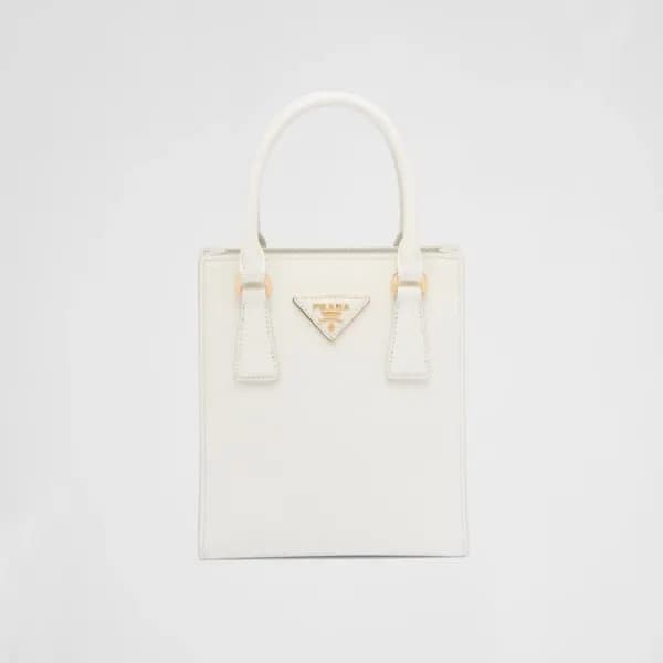 프라다 여성 화이트 사피아노 토트백 - Prada Womens White Tote Bag … - 1