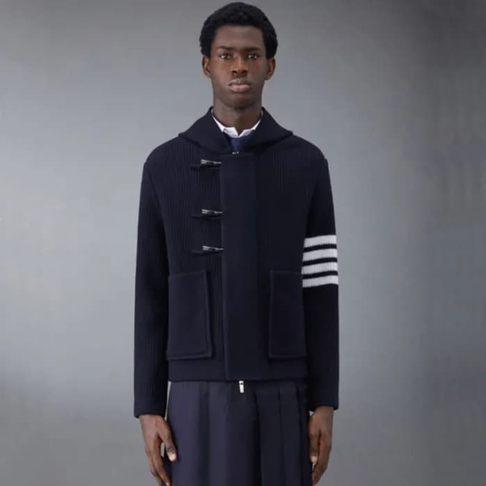 톰브라운 남성 네이비 후드자켓 - Thom Browne Mens Navy Jackets -… - 1