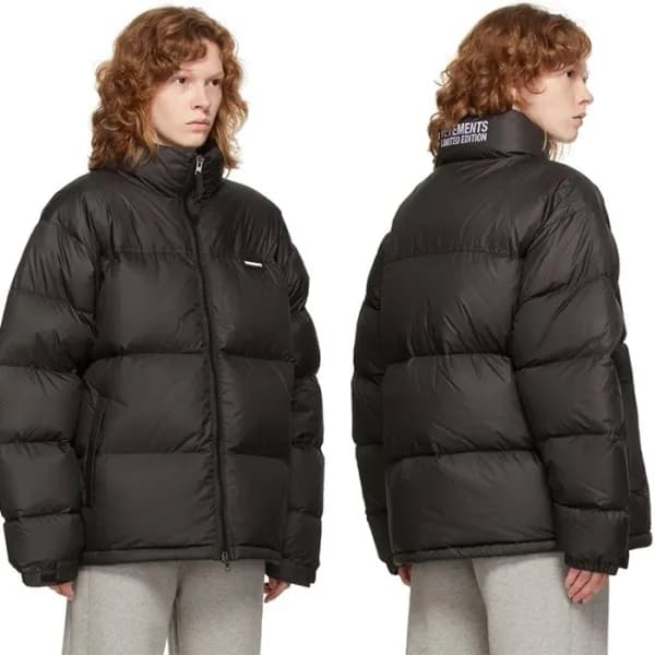 베트멍 남성 모던 블랙 패딩 - Vetments Mens Black Padding - ve… - 1