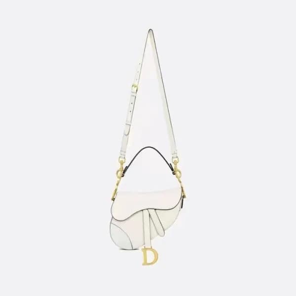 디올 여성 화이트 새들백 - Dior Womens White Saddle Bag - dib… - 1