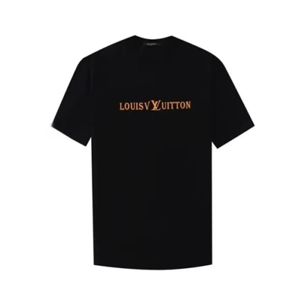 루이비통 남성 블랙 반팔티 - Louis vuitton Mens Black Tshirts … - 1