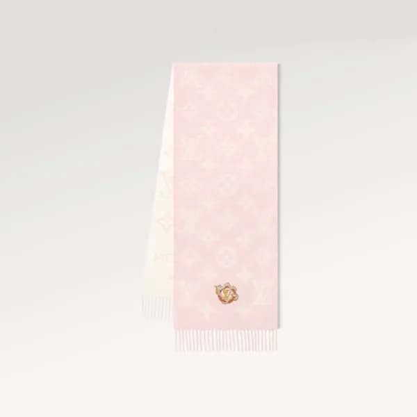 루이비통 여성 핑크 머플러 - Louis vuitton Womens Pink Muffler… - 1