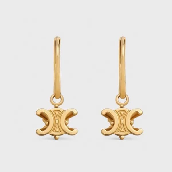 셀린느 여성 골드 이어링 - Celine Womens Gold Earring - acc18… - 1