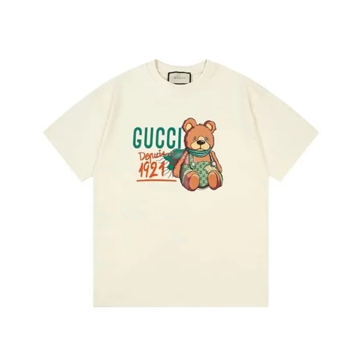 구찌 남성 아이보리 티셔츠 - Gucci Mens Ivory Tshirts - guc340… - 1