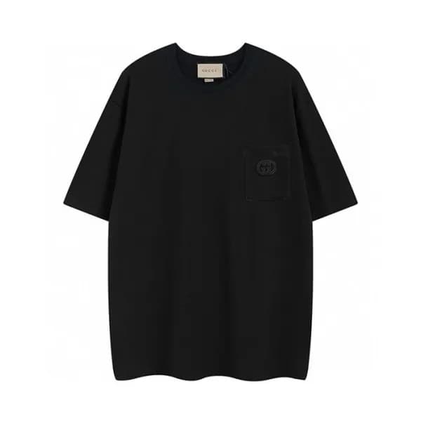 구찌 남성 블랙 반팔 티셔츠 - Gucci Mens Black Tshirts - guc62… - 1