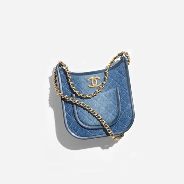 샤넬 여성 24s 블루 호보 백 - Chanel Womens Hobo Bag - chb21… - 1