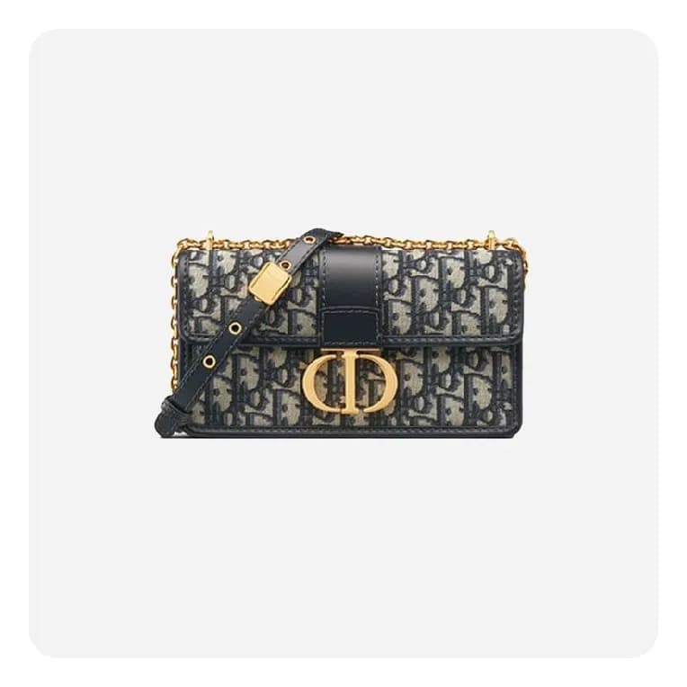 디올 30 몽테인 블루 이스트웨스트 체인백 - Dior 30 Montaigne East-… - 1