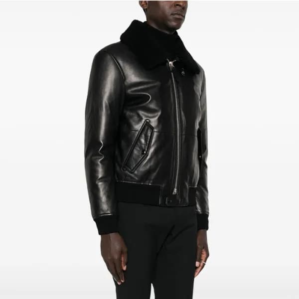 톰포드 남성 가죽 자켓 - Tom Ford Mens Leather Jacket - toc2… - 1