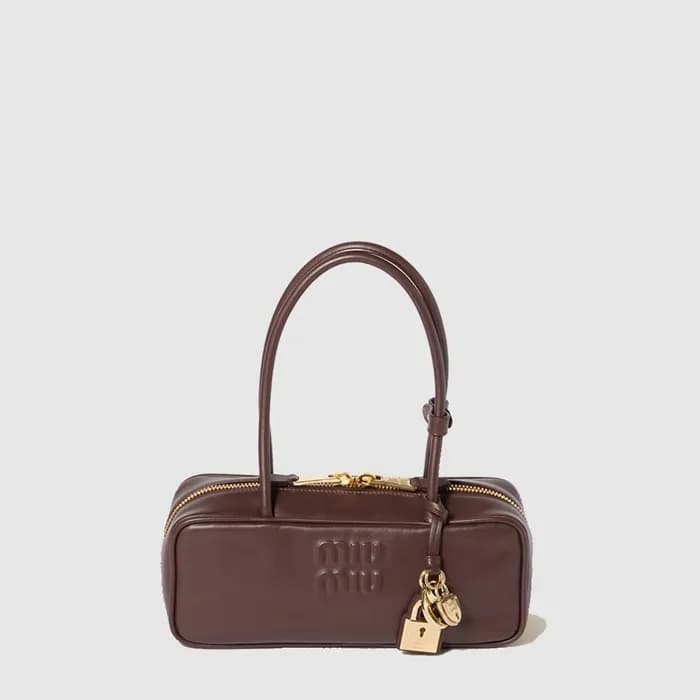 미우미우 여성 보 레더 백 - Miumiu Womens Beau Bag - mic5287x - 1