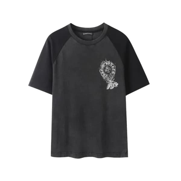 크롬하츠 남성 라운드 반팔티 - Chrom Hearts Mens Round Tshirt -… - 1