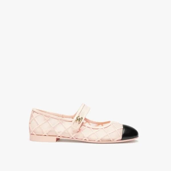샤넬 여성 메시 메리제인 슈즈 - Chanel Womens Maryjane Flat Sho… - 1