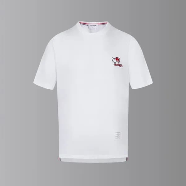 톰브라운 남성 라운드 반팔티 - Thom Browne Mens Round Tshirts -… - 1