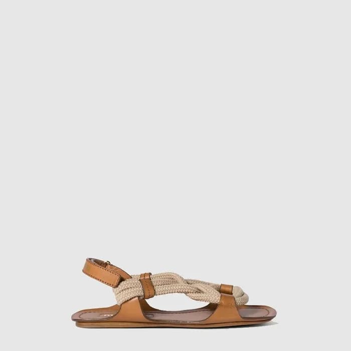 미우미우 여성 플랫 코드 샌들 - Miumiu Womens Flat Code Sandals… - 1